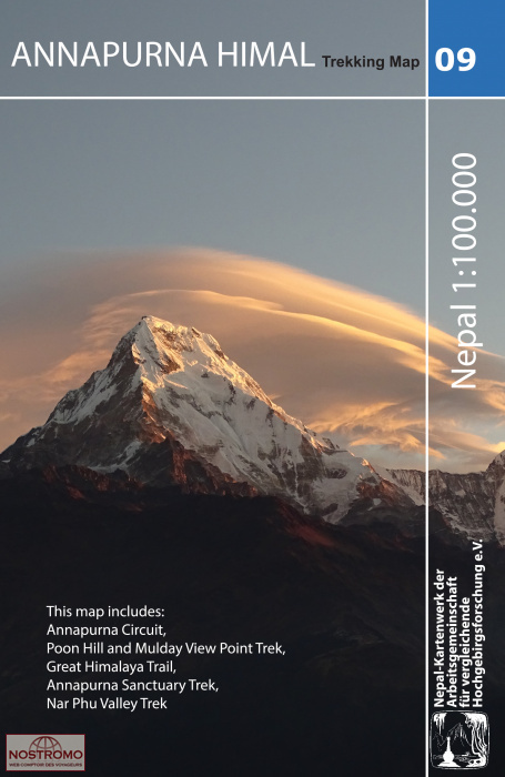 ANNAPURNA 09 | Nepal Kartenwerk-Schneider topographical map