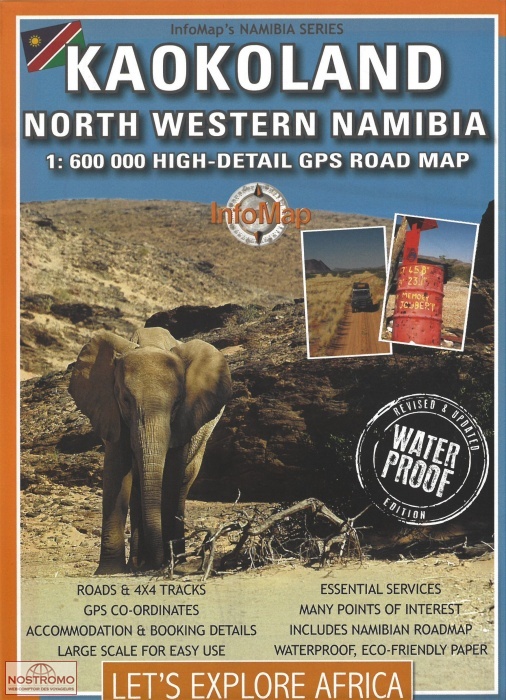 KAOKOLAND - NORTH WESTERN NAMIBIA | Infomap road map