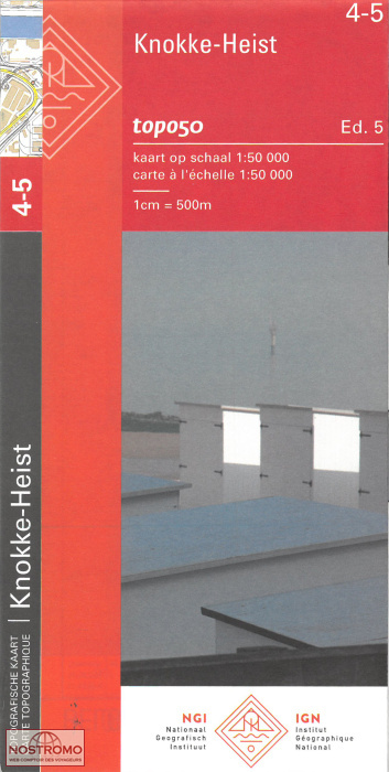 04-5 KNOKKE-HEIST | carte topographique NGI/IGN
