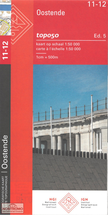 11-12 OOSTENDE | carte topographique NGI/IGN