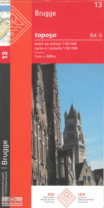 13 BRUGGE | carte topographique NGI/IGN