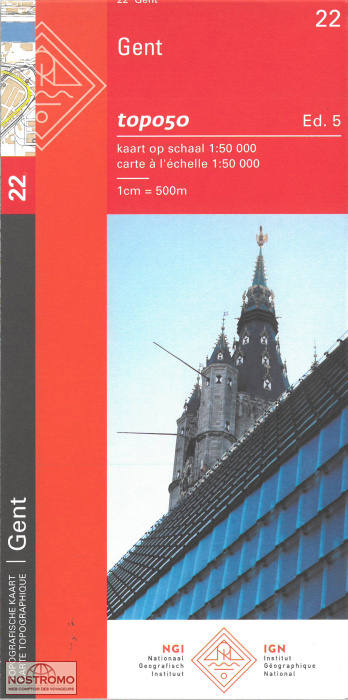 22 GENT | carte topographique NGI/IGN