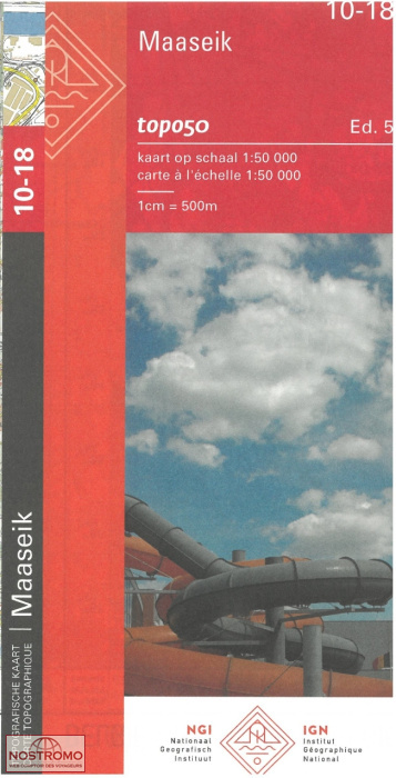 10-18 MAASEIK | carte topographique NGI/IGN
