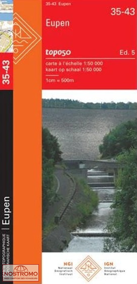 35-43 EUPEN | carte topographique NGI/IGN