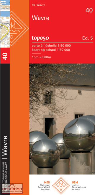 40 WAVRE | carte topographique NGI/IGN