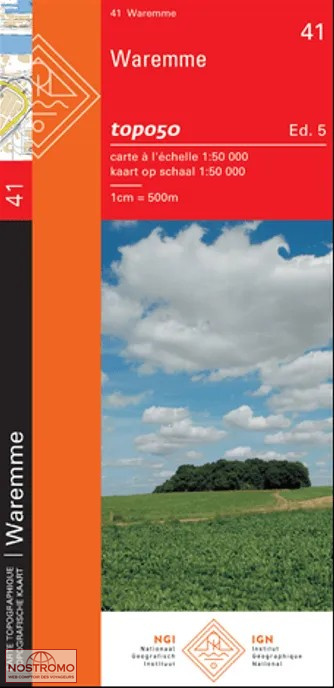 41 WAREMME | NGI/IGN topographical map