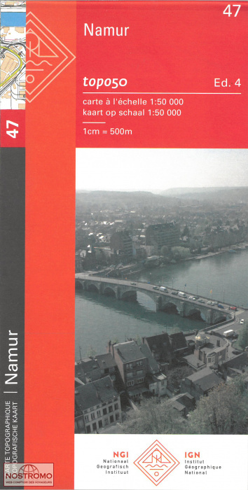 47 NAMUR | NGI/IGN topographical map