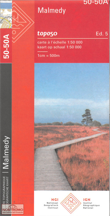 50-50A MALMÉDY | NGI/IGN topographical map
