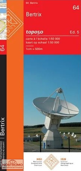 64 BERTRIX | carte topographique NGI/IGN