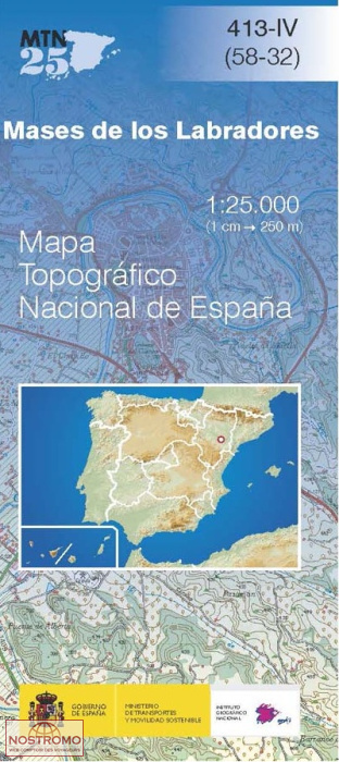 413-4 MASES DE LOS LABRADORES | carte topographique CNIG