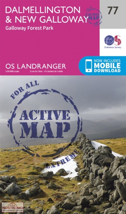 077 DALMELLINGTON & NEW GALLOWAY | OS hiking map