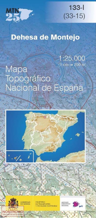 133-1 DEHESA DE MONTEJO | CNIG topographical map
