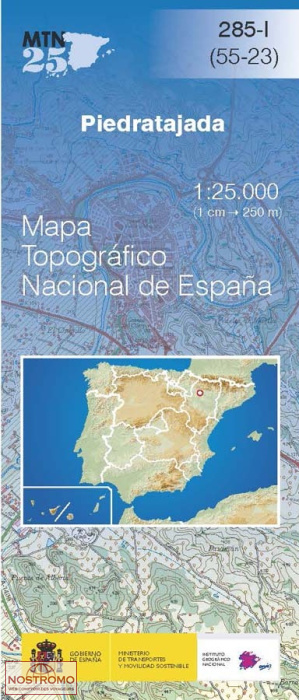 285-1 PIEDRATAJADA | carte topographique CNIG