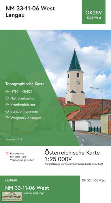 4306-WEST LANGAU | carte topographique BEV