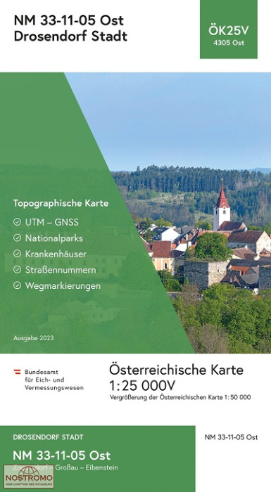 4305-OST DROSENDORF STADT | carte topographique BEV