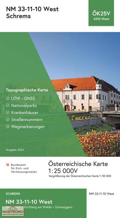 4310-WEST SCHREMS | carte topographique BEV