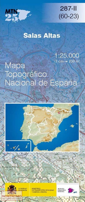 287-2 SALAS ALTAS | carte topographique CNIG