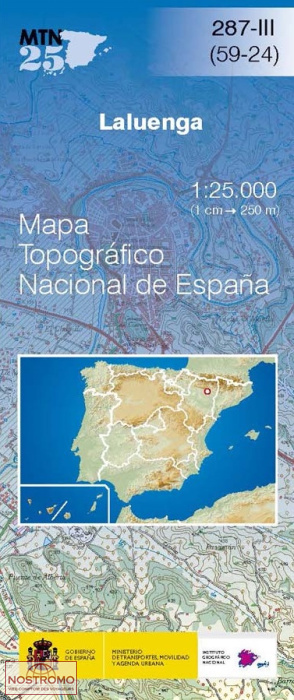 287-3 LALUENGA | carte topographique CNIG