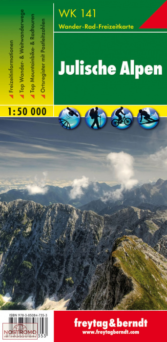 WK141 JULIAN ALPS | Freytag & Berndt hiking map