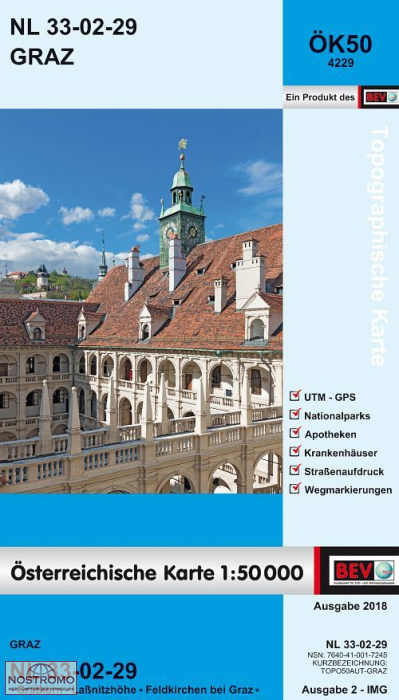 4229 GRAZ | carte topographique BEV