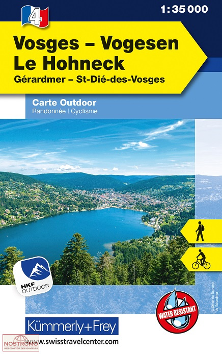 04 VOSGES : LE HOHNECK | carte de randonnée Kummerly+Frey