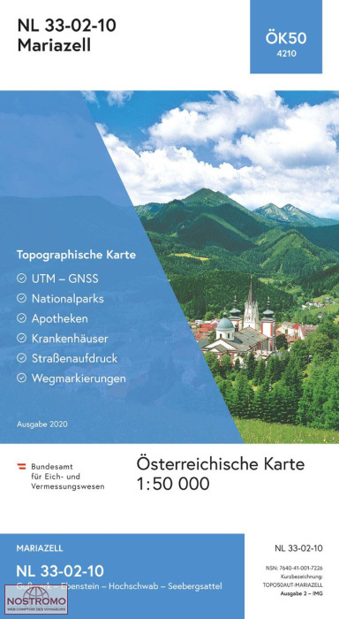 4210 MARIAZELL | carte topographique BEV