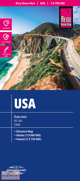 USA | Reise Know-How road map