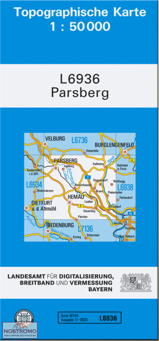 L6936 PARSBERG | carte topographique LDBV
