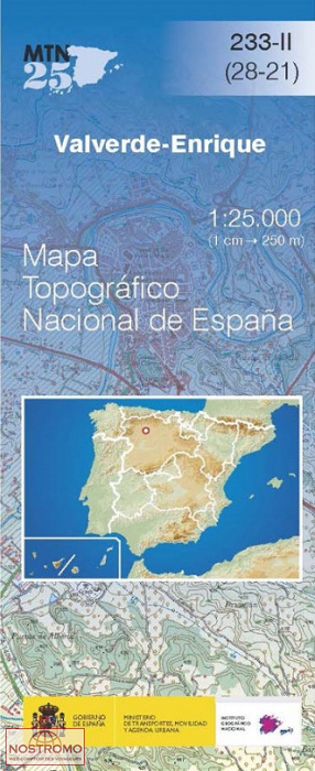 233-2 VALVERDE-ENRIQUE | carte topographique CNIG