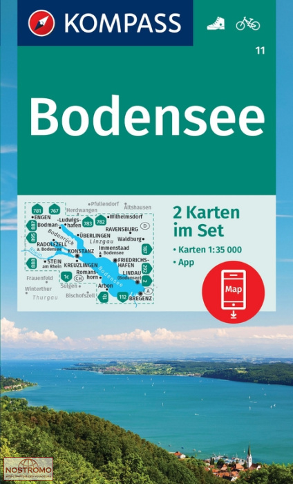 11 BODENSEE | Kompass hiking maps