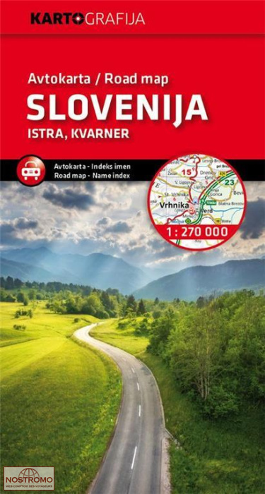 SLOVÉNIE - ISTRIE | carte routière Kartografija