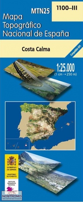1100-3 COSTA CALMA | carte topographique CNIG