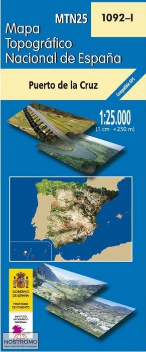 1092-1 PUERTO DE LA CRUZ | carte topographique CNIG