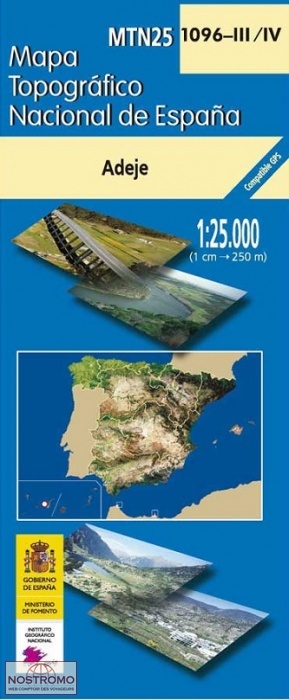 1096-3/4 ADEJE | carte topographique CNIG
