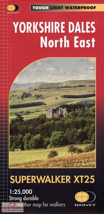 YORKSHIRE DALES NORTH EAST | Harvey hiking map