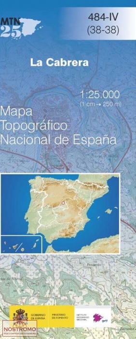 484-4 LA CABRERA | CNIG topographical map