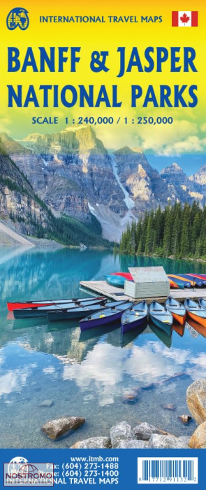 BANFF & JASPER NATIONAL PARKS | carte touristique ITMB