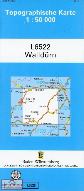 L6522 WALLDÜRN | carte topographique LGL