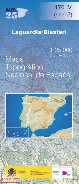170-4 LAGUARDIA/BIASTERI | carte topographique CNIG