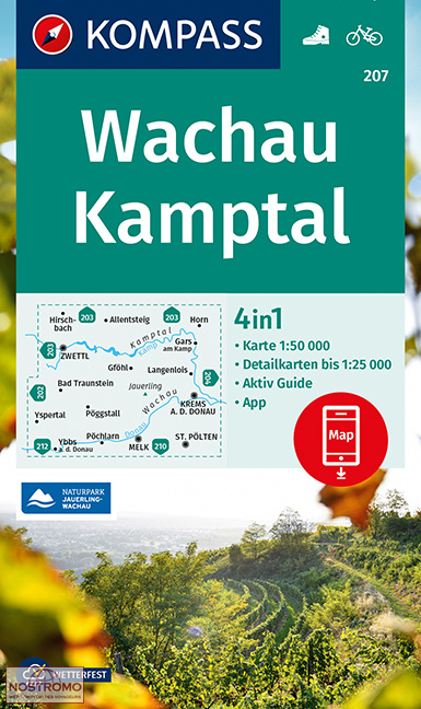 WACHAU - KAMPTAL 207 | Kompass hiking map