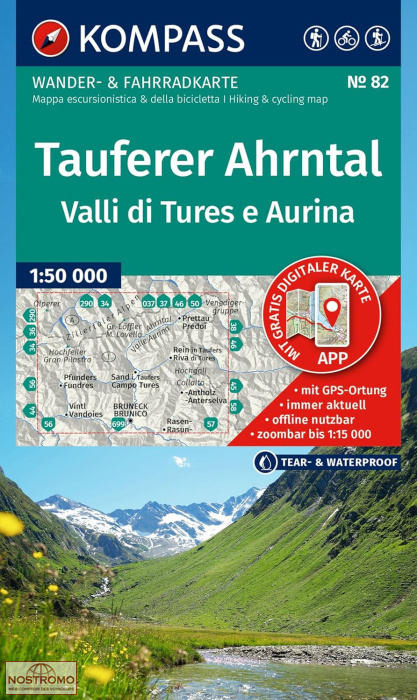 TAUFERER AHRNTAL 82 | Kompass hiking map