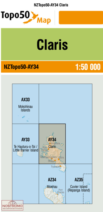 AY34 CLARIS | carte topographique LINZ