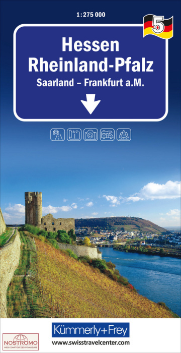 5 HESSE - RHINELAND-PALATINATE - SAARLAND | Kummerly+Frey road map