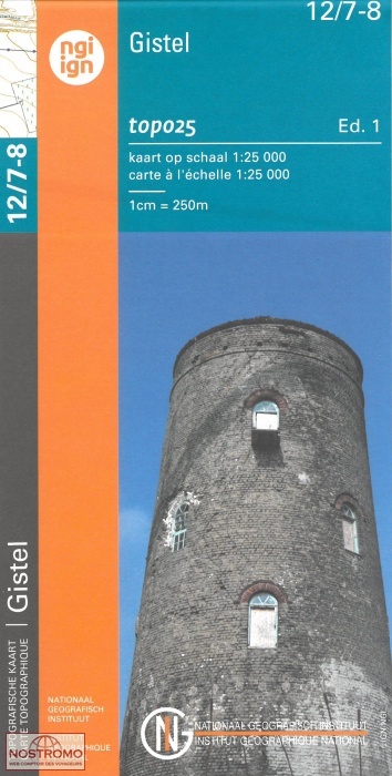 12/7-8 GISTEL | carte topographique NGI/IGN