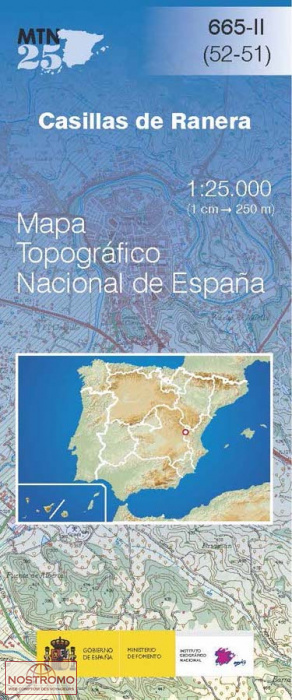 665-2 CASILLAS DE RANERA | carte topographique CNIG