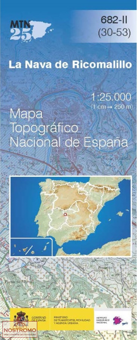 682-2 LA NAVA DE RICOMALILLO | carte topographique CNIG
