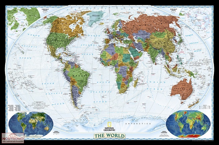 THE WORLD POLITICAL DECORATOR | National Geographic wall map