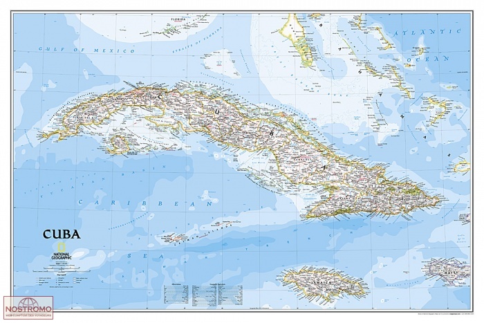 CUBA | National Geographic wall map