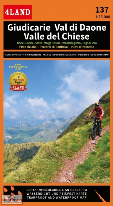 137 GIUDICARIE | 4Land cycling and biking map