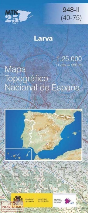 0948-2 LARVA | carte topographique CNIG